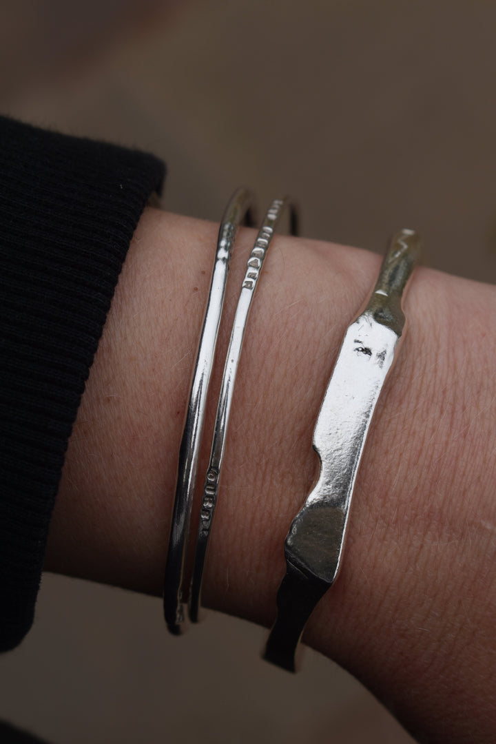 Mens personalised stamped silver bangle cuff heavy silver cuff mens bangle bracelet personalised jewellery engraved bangle