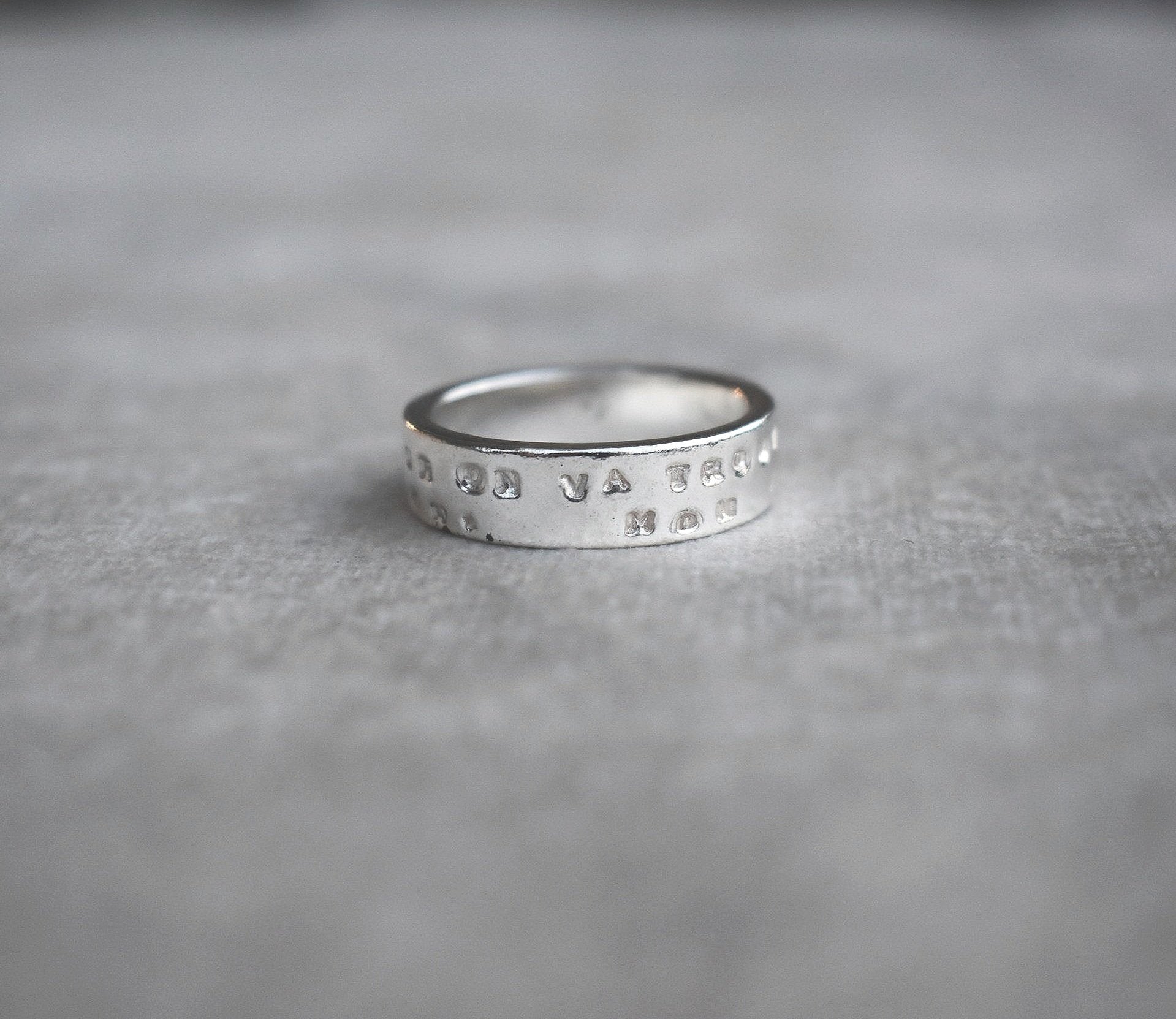 Mens personalised stamped silver ring heavy silver mens band wedding ring promise ring personalised jewellery engraved ring mens ring mens jewellery engagement ring for men