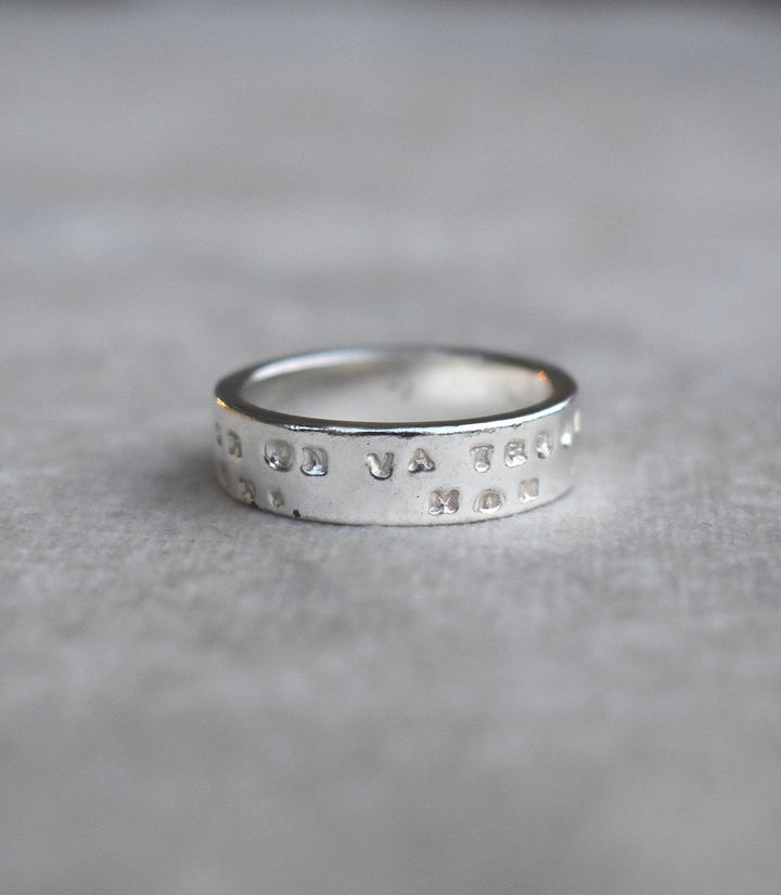 Mens personalised stamped silver ring heavy silver mens band wedding ring promise ring personalised jewellery engraved ring mens ring mens jewellery engagement ring for men
