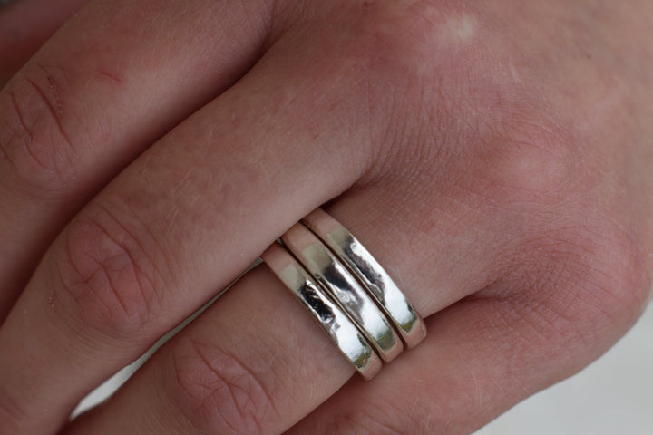 Mens personalised stamped silver ring heavy silver mens band wedding ring promise ring personalised jewellery engraved ring mens ring mens jewellery engagement ring for men
Ladies Wedding ring silver stack ring