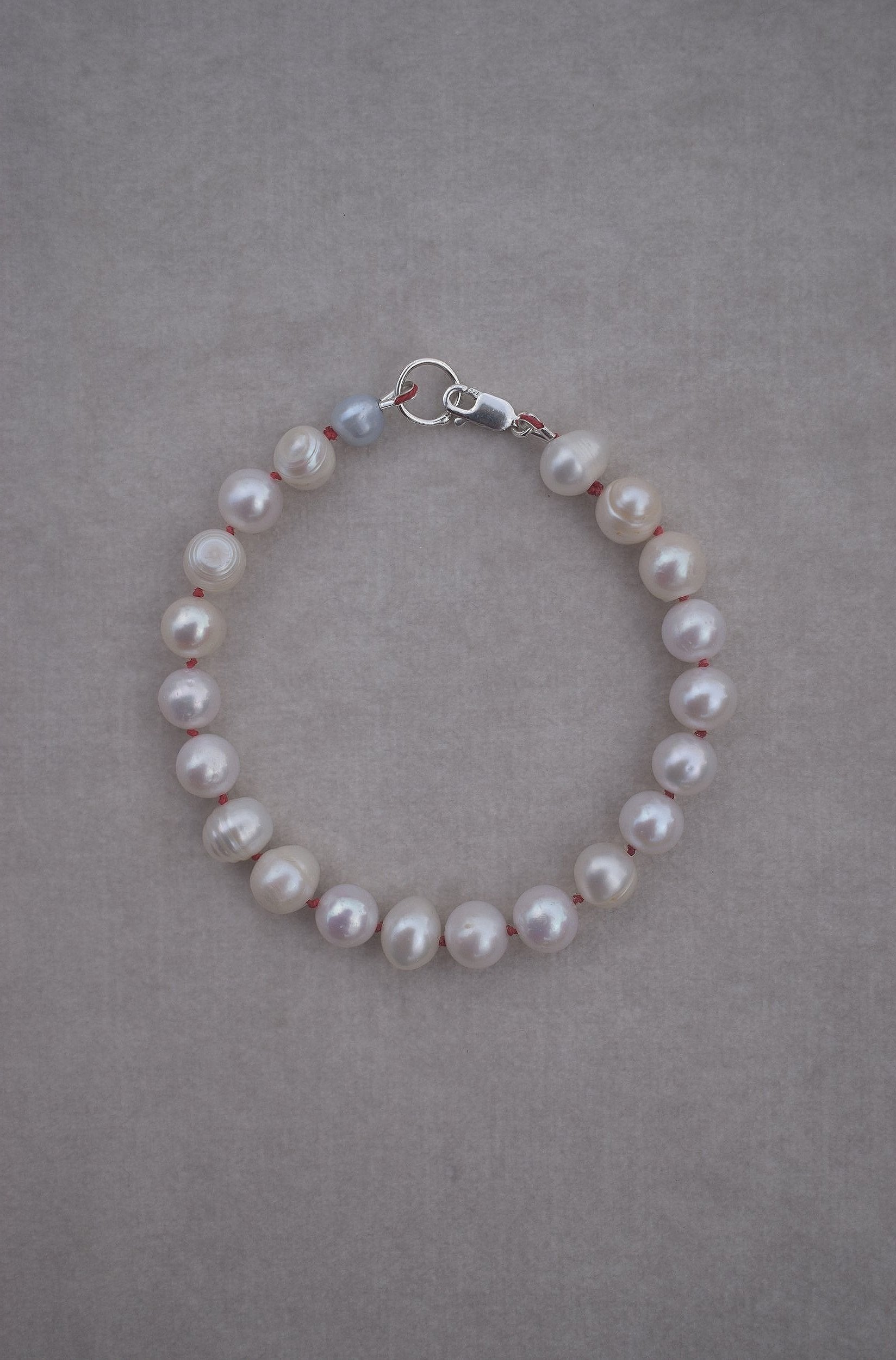 Big freshwater pearls hand strung on natural silk. Can be worn alone or with a combination of other bangles from the collection. Pearl bracelet freshwater pearls cultured pearl jewellery bridal jewellery stacking bracelet wedding accessories