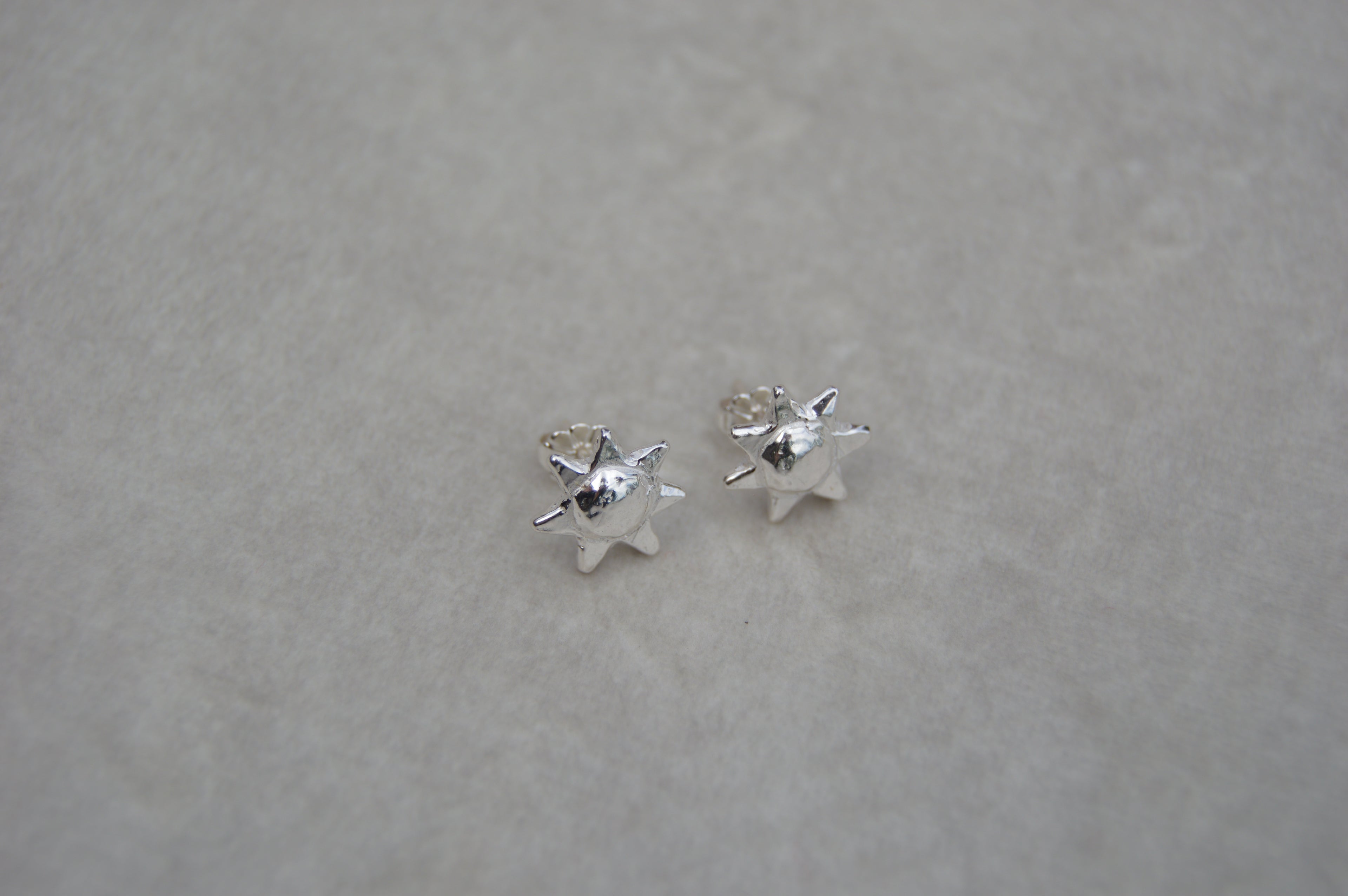 Silver sun shape studs. From the sunshine collection silver stud one size.
Sunshine shape stud charm silver earrings gift for her gift for him silver charm earrings