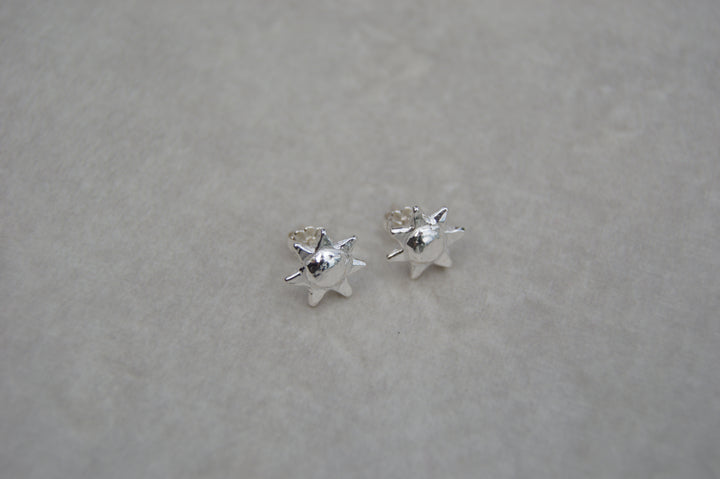 Silver sun shape studs. From the sunshine collection silver stud one size.
Sunshine shape stud charm silver earrings gift for her gift for him silver charm earrings