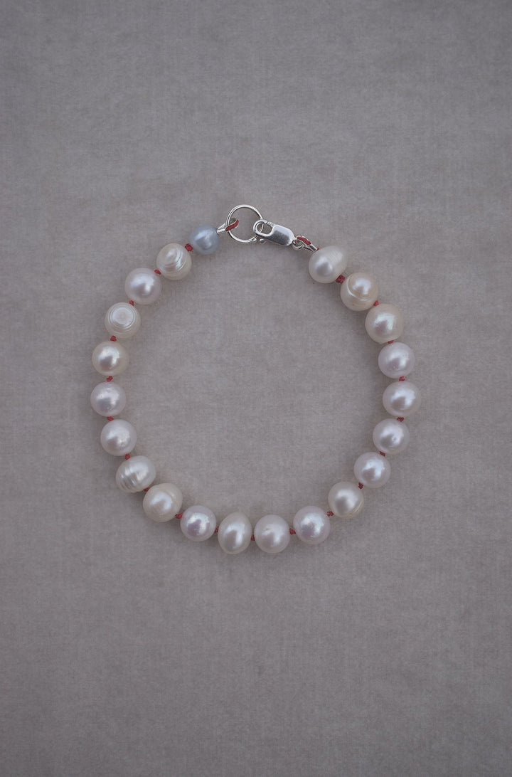Big freshwater pearls hand strung on natural silk. Can be worn alone or with a combination of other bangles from the collection. Pearl bracelet freshwater pearls cultured pearl jewellery bridal jewellery stacking bracelet wedding accessories